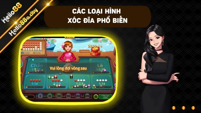 Đa dạng loại hình cá cược xóc đĩa cho người chơi lựa chọn